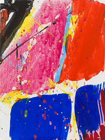 Untitled #5 by Sam Francis sold for $16,250
