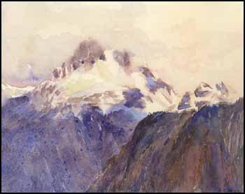 Mountain Peak, Revelstoke, BC by Charles Eugene Moss sold for $805