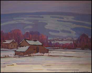 Prairie Town at Night by Frederick Nicholas Loveroff sold for $6,900