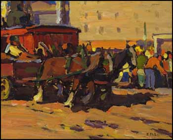 Toronto Market by Frederick Nicholas Loveroff sold for $10,350