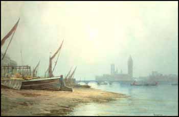 Westminster from the River by Charles E. Hannaford sold for $1,093