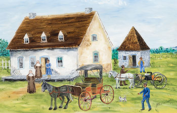 Farm Scene by Blanche Bolduc vendu pour $344