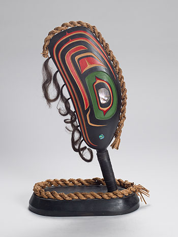 Kwakiutl Mussel Shell Rattle by Stanley E. Hunt III vendu pour $1,875