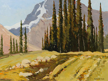 Alpine Afternoon by Peter Shostak vendu pour $2,000