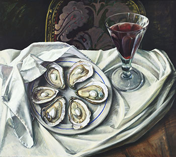 Still Life with Oysters by Gerard Gauci sold for $375