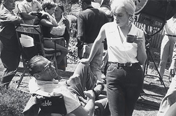 Arthur Miller and Marilyn Monroe on the set of The Misfits by Eve Arnold sold for $1,375