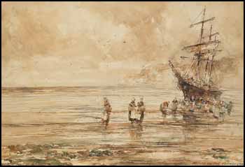 Ashore on the French Coast by Victor Noble Rainbird vendu pour $403