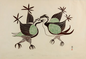 Fighting Birds (03472/192) by Soroseelutu Ashoona vendu pour $156