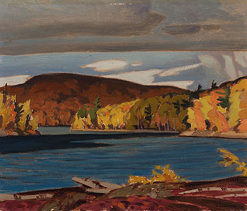 Long Lake, Haliburton, October par Alfred Joseph (A.J.) Casson