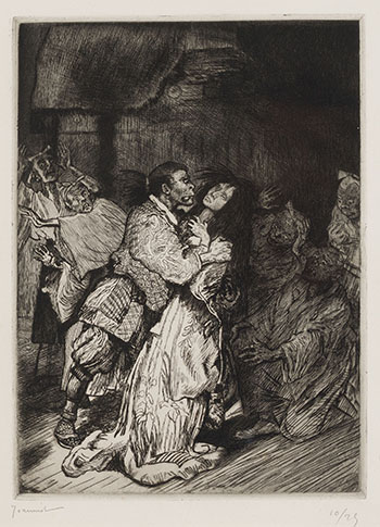 Quasimodo et Esmeralda dans la Cour des Miracles by Pierre Georges Jeanniot