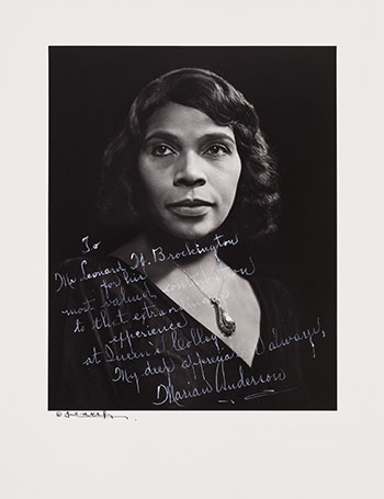 Marian Anderson by Yousuf Karsh
