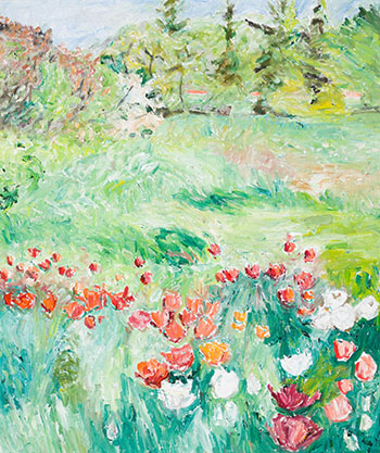 Tulips in a Field par Dorothy Knowles