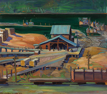 Saw Mill, Nelson B.C. by Nan (Anna Getrude Lawson) Cheney