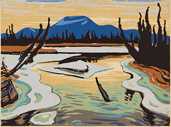 Smart River, Alaska Highway par Alexander Young (A.Y.) Jackson