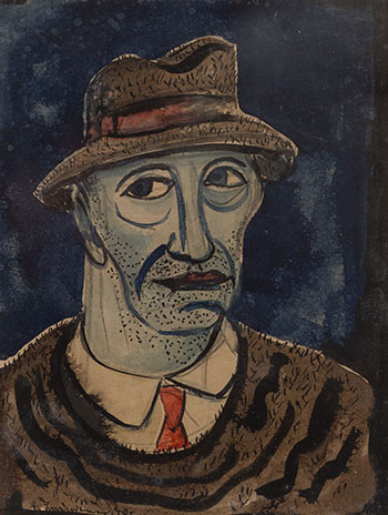 Self-portrait by Fritz Brandtner