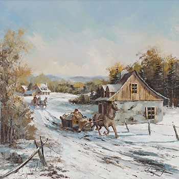 Winter Scene par Claude Langevin