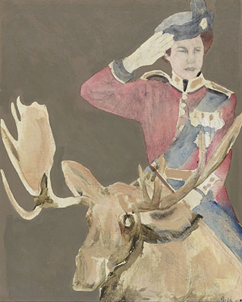 Noblesse Oblige (Queen on Moose) par Charles Pachter