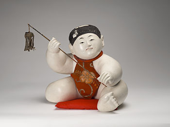 A Large Japanese Gosho Ningyo, Palace Doll, Edo Period, Circa 1800 by  Japanese Art