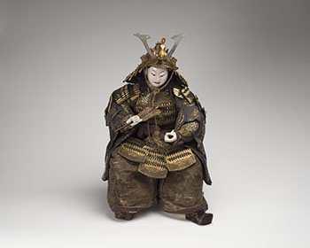 A Large Japanese Musha Ningyo, Warrior Doll, Edo Period, 19th Century by  Japanese Art