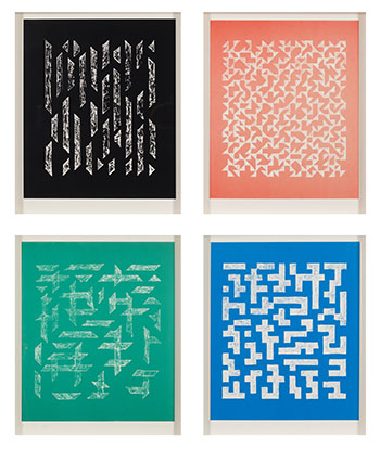 Double Impressions I - IV by Anni Albers