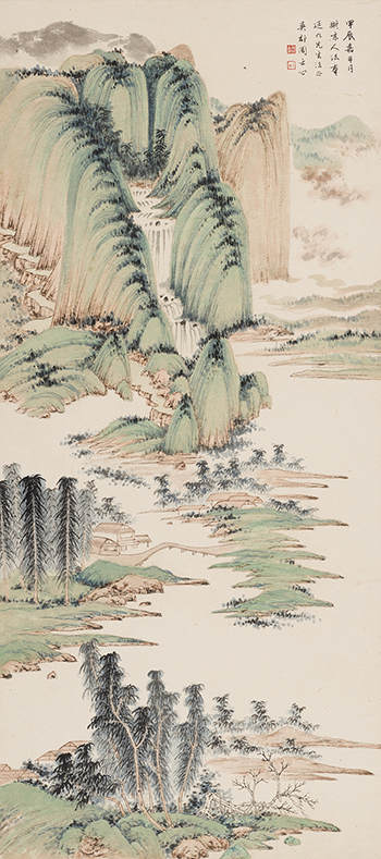Blue and Green Landscape by Zhou Shixin