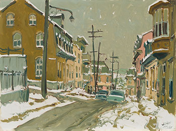 Quebec, Corner of Bon Pasteur by John Geoffrey Caruthers Little