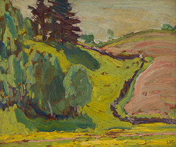 Spring Green, Terminal Moraine, Near King, Ont. by James Edward Hervey (J.E.H.) MacDonald