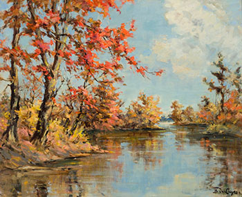 The Yamaska River, Cowansville by Berthe Des Clayes