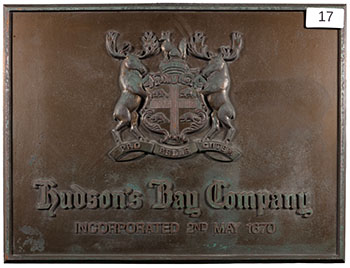 HBC Coat of Arms Sign (from Queen St. Store) - #17 by Hudson's Bay Company 