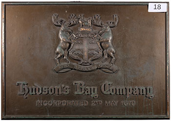 HBC Coat of Arms Sign (from Queen St. Store) - #18 by Hudson's Bay Company 