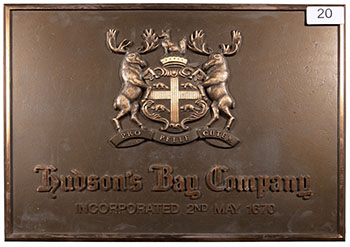 HBC Coat of Arms Sign (from Queen St. Store) - #20 by Hudson's Bay Company 