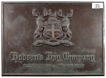 HBC Coat of Arms Sign (from Queen St. Store) - #21 by Hudson's Bay Company 