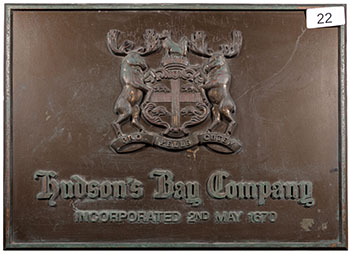 HBC Coat of Arms Sign (from Queen St. Store) - #22 by Hudson's Bay Company 