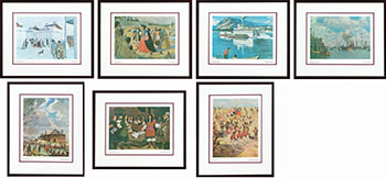 Heritage Portfolio Prints: 7 Works (00247, 00239, 00203, 00200, 00208, 00238, 00197) by Hudson's Bay Company 
