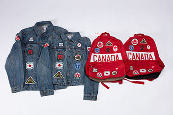 His and Hers 2012 London Paralympic Committee Denim Jackets and Backpacks by Hudson's Bay Company 