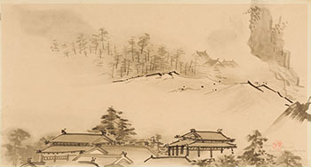 Monastery after Sesshu par Takao Tanabe
