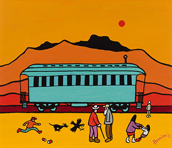 White Pass Carriage - Whitehorse by Ted Harrison