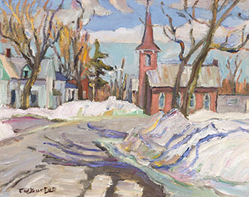Town in Winter par Ralph Wallace Burton