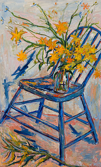 Still Life with Blue Chair by Samuel Borenstein