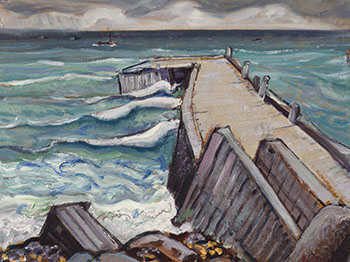 Derelict Pier by Arthur Lismer