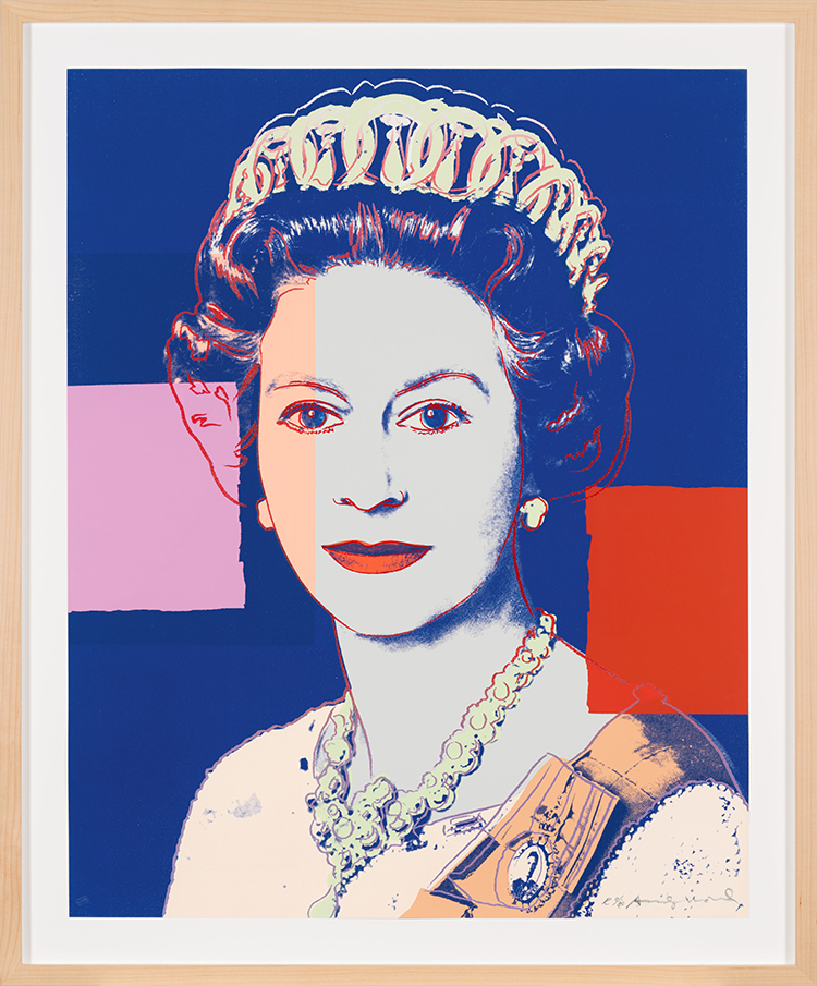 Queen Elizabeth II of the United Kingdom, from Reigning Queens, Royal Edition (F.S.II.337A) by Andy Warhol