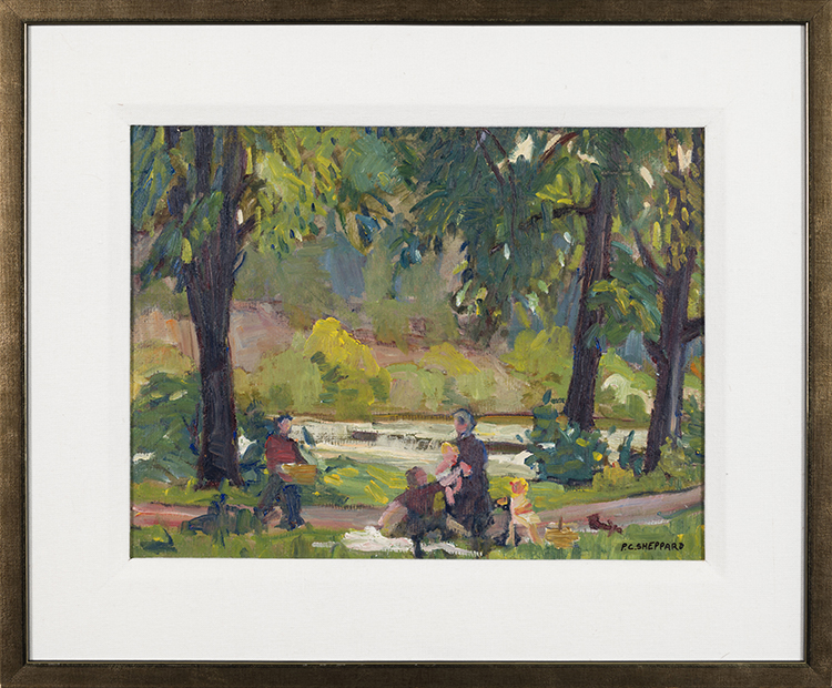 Picnic by the River by Peter Clapham Sheppard