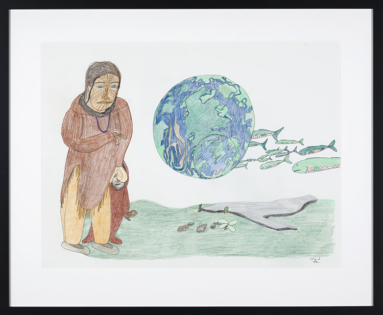 Old-Time Mother with the Earth by Shuvinai Ashoona