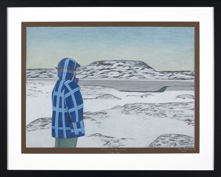 Looking at the Crack in the Ice by Itee Pootoogook