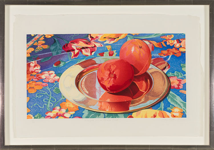 Mangoes on a Brass Plate par Mary Frances Pratt