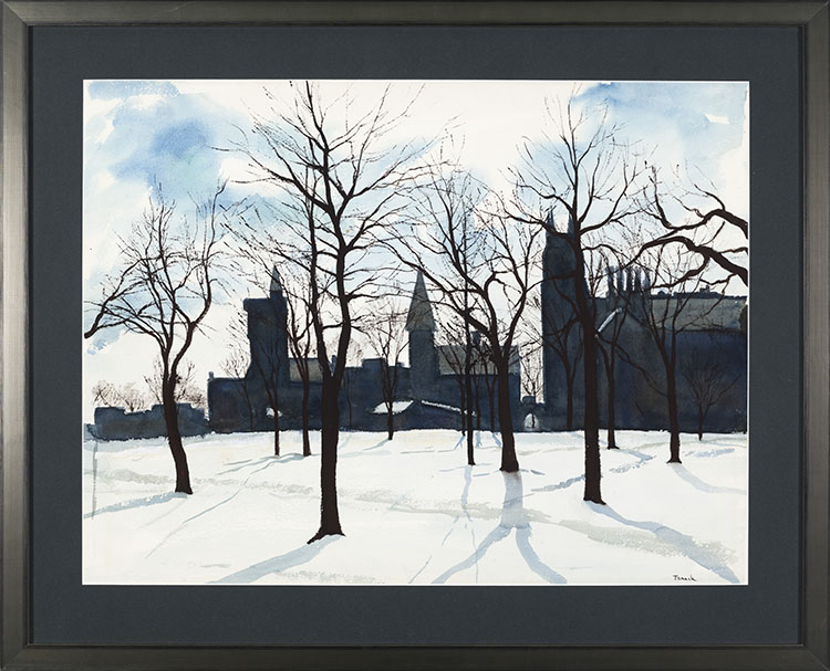 Winter Landscape, Hart House par Albert Jacques Franck