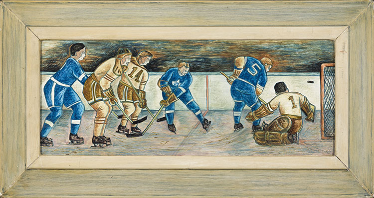 Boston Bruins vs. Toronto Maple Leafs by Ernest Caven Atkins