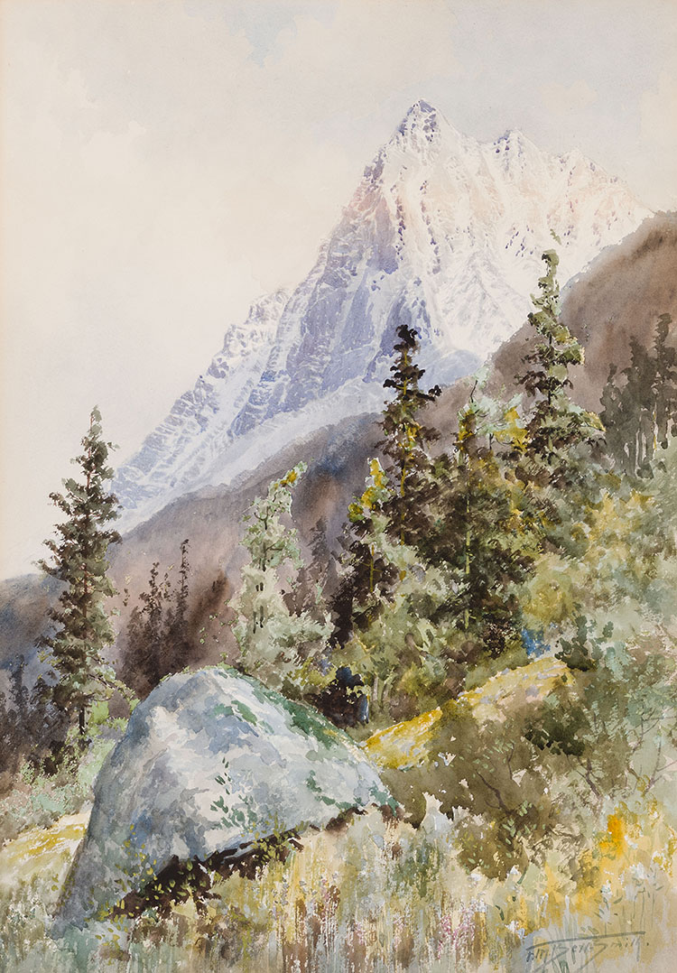 Rockies Landscape by Frederic Marlett Bell-Smith