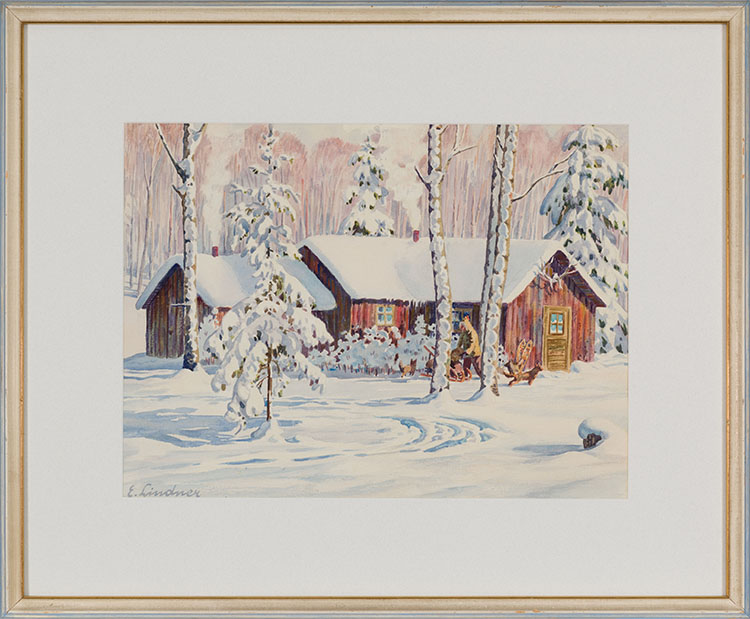 Snow Scene par Ernest Lindner