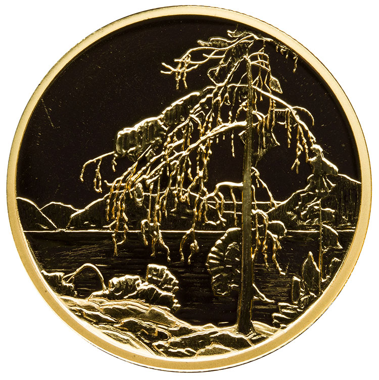 Elizabeth II Gold Proof 200 Dollars 2002, “The Jack Pine – Tom Thomson” by  Canada